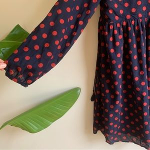 Perfect Blue and Red Polka Dot Dress